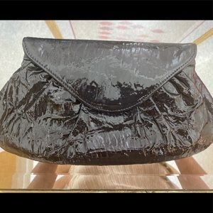 Navy Patent Leather Lauren Merkin Clutch